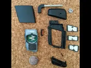 VW Key Fob 3G0.959.752 Disassembly