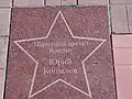 "Звезда - Юрий Копылов" на аллеи Славы.