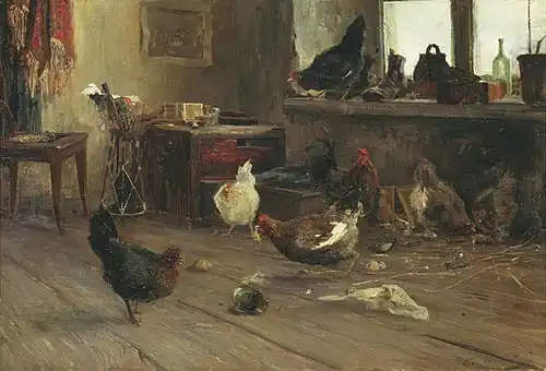 «Куры»холст, масло — Государственная Третьяковская галерея