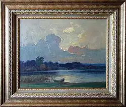 "Озеро", Чеслав Знамиеровский, холст, масло, 45 x 56&nbsp;см, 1961