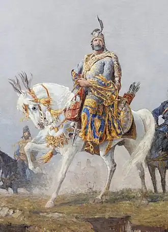 Вождь венгров Арпад.