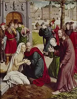 Воскрешение Лазаря. Створка алтаря