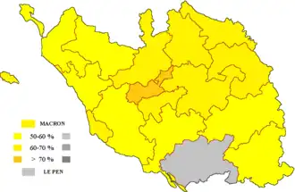 Президентские выборы 2022. Результаты 2 тура (по кантонам)