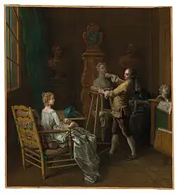 Скульптор в своей мастерской. 1764. Частное собрание