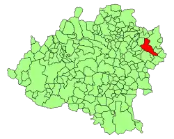 Расположение муниципалитета на карте провинции