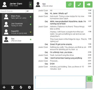 Скриншот программы Tox