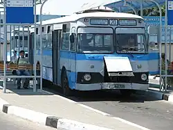 ЛиАЗ-677М на маршруте № 70 (а/с «Северный вокзал»)