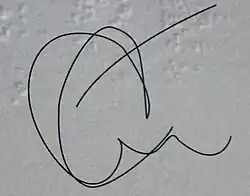 Изображение автографа