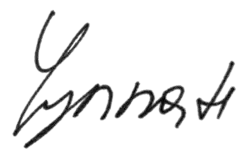 Изображение автографа
