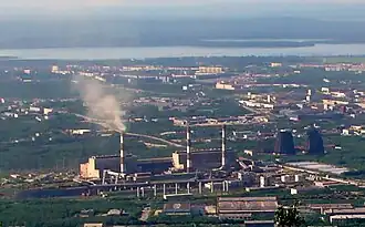 Вид на ТЭЦ с Хибин