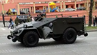 БТР-40ЖД на параде Победы 9 мая 2015 года, Хабаровск