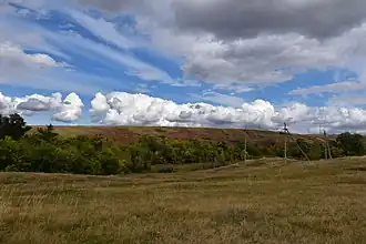 Бабинцевский обрыв на реке Кондузла