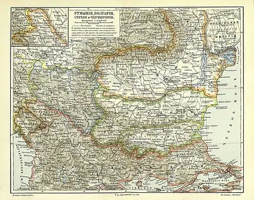 Болгария по Сан-Стефанскому миру и по результатам Берлинского конгресса