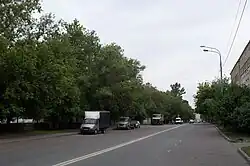 Башиловская улица (вид от 4-го Вятского переулка в сторону Писцовой улицы)