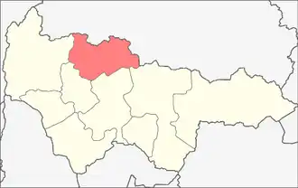 Белоярский район на карте