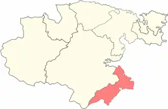 Беринговский район на карте