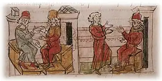 Беседа Давыда Игоревича Волынского с Володарем Ростиславичем Перемышльским; отправление Давыдом гонца за ослеплённым Васильком Ростиславичем Теребовельским