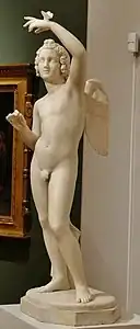 Амур, отпускающий мотылька на волю