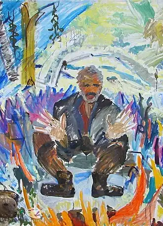 Борис Авдеев на пленэре