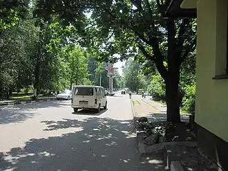 Бывший главный контрольно-пропускной пункт военного городка Печи