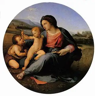 Копия картины Рафаэля Мадонна Альба (1837)