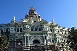 Дом Руссова во время реставрации, 2019 год