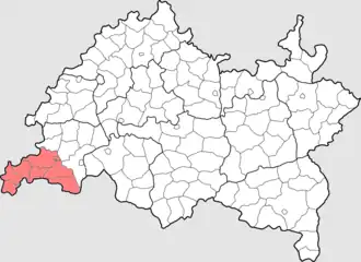 Буинский кантон на карте