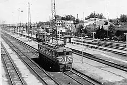 Н8-213 - один из первых электровозов, выпущенных на ТЭВЗе (1958 год). В 1965 году переименован в ВЛ8-213