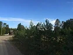 Въезд в посёлок