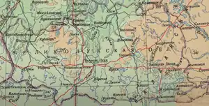 Великолукская область на карте