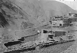 Вид аула Хуландой Шароевского округа. 1926 год.