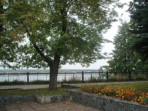 Вид на Каму из сквера