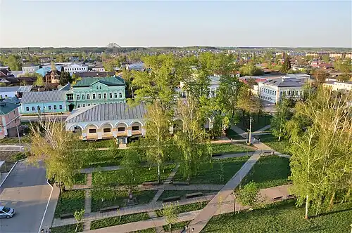 Вид на Соборную площадь с колокольни