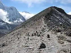 Вид на обзорную площадку с перевала