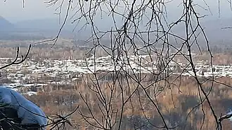 Вид на село с сопки