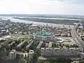 Вид с телебашни в Астрахани