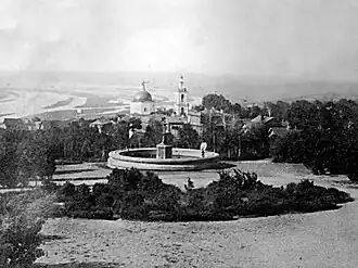 Владимирский сад и Тихвинская церковь (Симбирск, фото 1917).