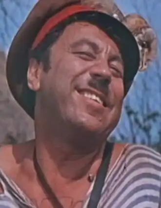 Михаил Водяной в роли Попандопуло («Свадьба в Малиновке»), 1967 год