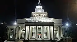 Вид вокзала ночью