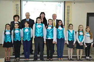 Выступление ансамбля «Акварель» п/р В.&nbsp;В.&nbsp;Кузнецова на встрече с читателями (Национальная библиотека Чувашии, 9.4.2015, Чебоксары)