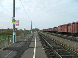 Вид станции в сторону Вязьмы, 2011 г.