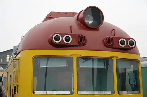 Лобовая часть головного вагона