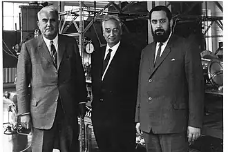 Г. Шлихтинг (слева), Л. И. Седов, Г. К. Михайлов