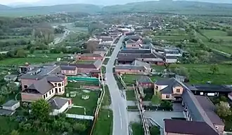 Сельский пейзаж на Чеченской равнине.