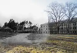 Главный плац и здание лазарета