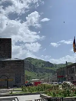 Вид на горный массив в районе города