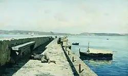 Орловский, Владимир ДонатовичПоццуоли близ Неаполя, 1876. Холст, масло. 39,4х65.Приобретена не позднее 29 мая 1891 года.