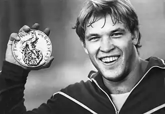 Григорий Веричевс серебряной медалью чемпионата мира, 1981 год