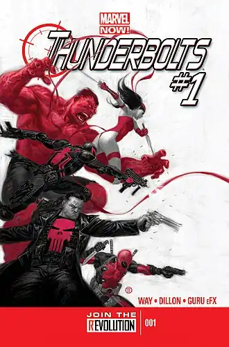 Обложка комикса «Громовержцы» №1 (декабрь 2012)Художник — Джулиан Тотино Тедеско