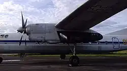 Данный экземпляр совершил певый полёт 26 июля 1968 года. Это был первый Ан-26, эксплуатируемый в Литовском УГА, в 1991 году перешёл авиакомпании «Литовские авиалинии», а в 1994 году — в ВВС Литвы. В последнем эксплуатировался до 1996 года, затем переехал в Каунасский Музей Авиации.